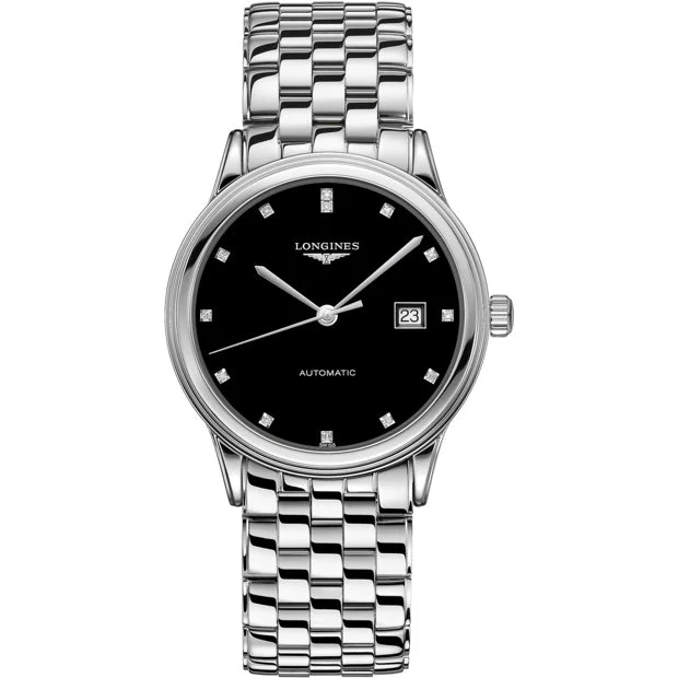 Longines Flagship 40mm black L4.984.4.57.6 40 mm kol saati