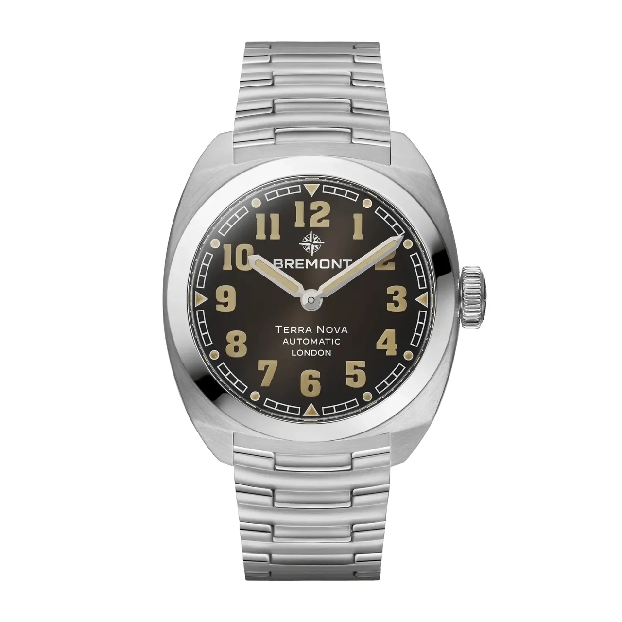 Bremont Terra Nova TN38-ND-SS-BK-B 38 mm kol saati