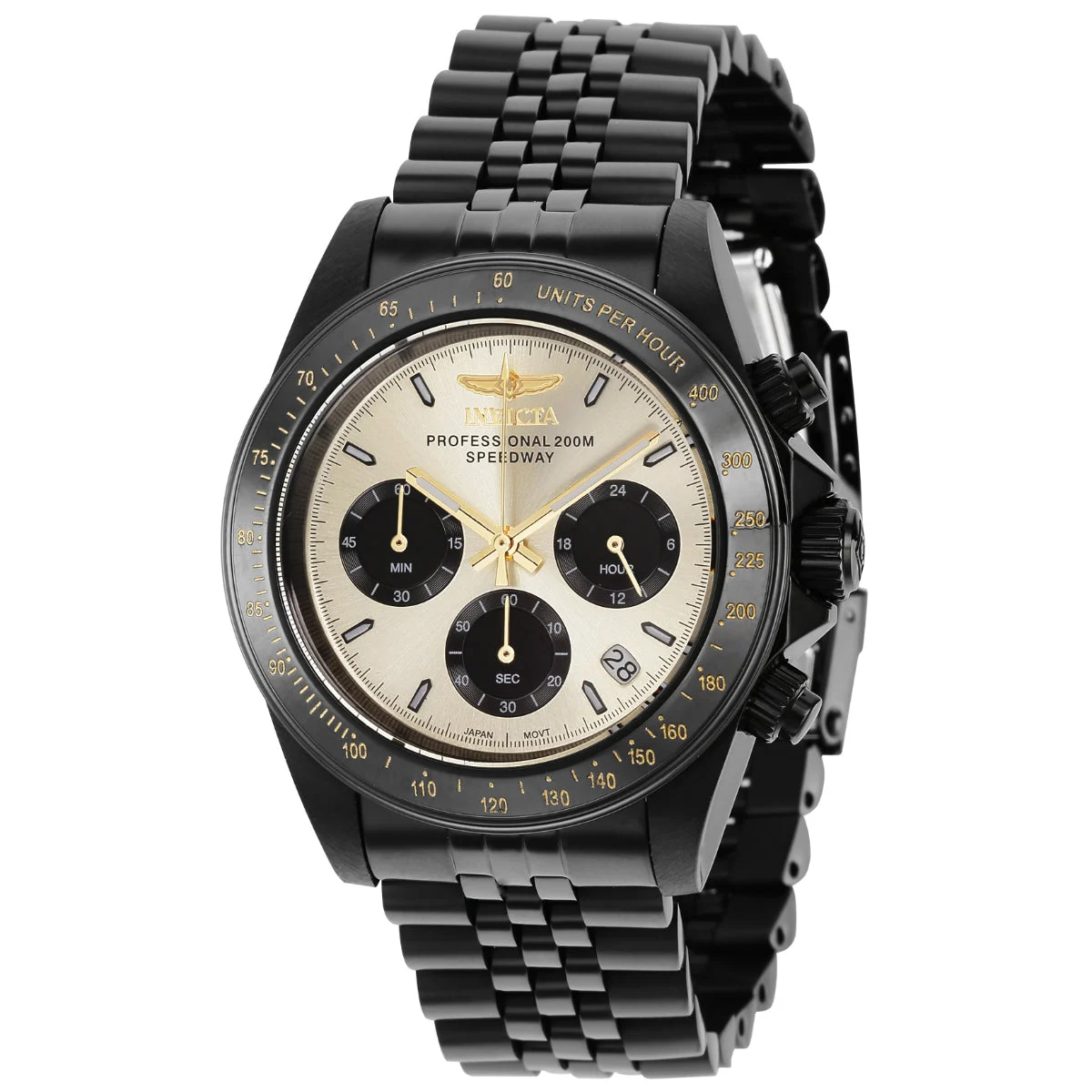 Invicta Speedway Velisque Watch - 39.5mm, Black (ZG-36738) 39.5 mm kol saati