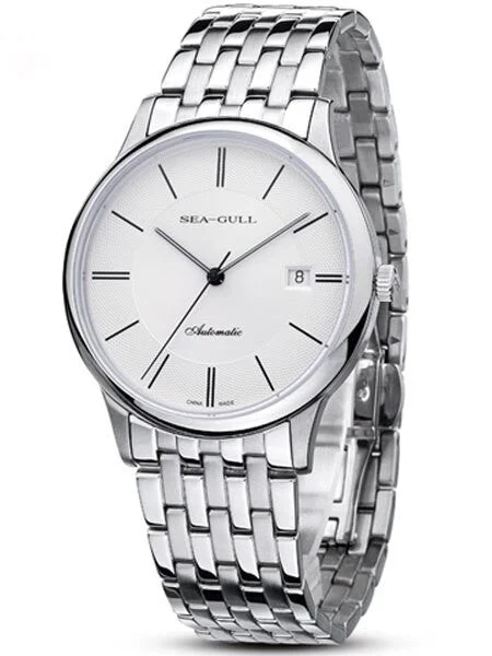 Sea-Gull Automatic Dress Watch with Bracelet and Sapphire Crystal #816.364 kol saati