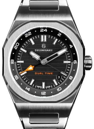 Steinhart Architect Dual Time Black 106-1554/ST kol saati