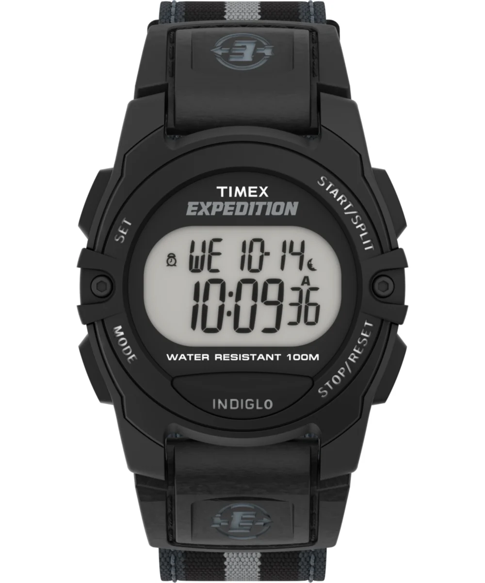 Timex Expedition Chrono-Alarm-Timer 33mm Fabric Strap Watch T496619J 33 mm kol saati