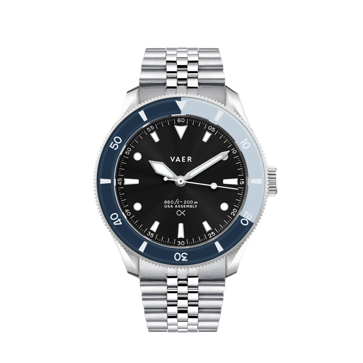 Vaer D4-OK39-WFL20BLK-SPRB20KHA 39 mm kol saati