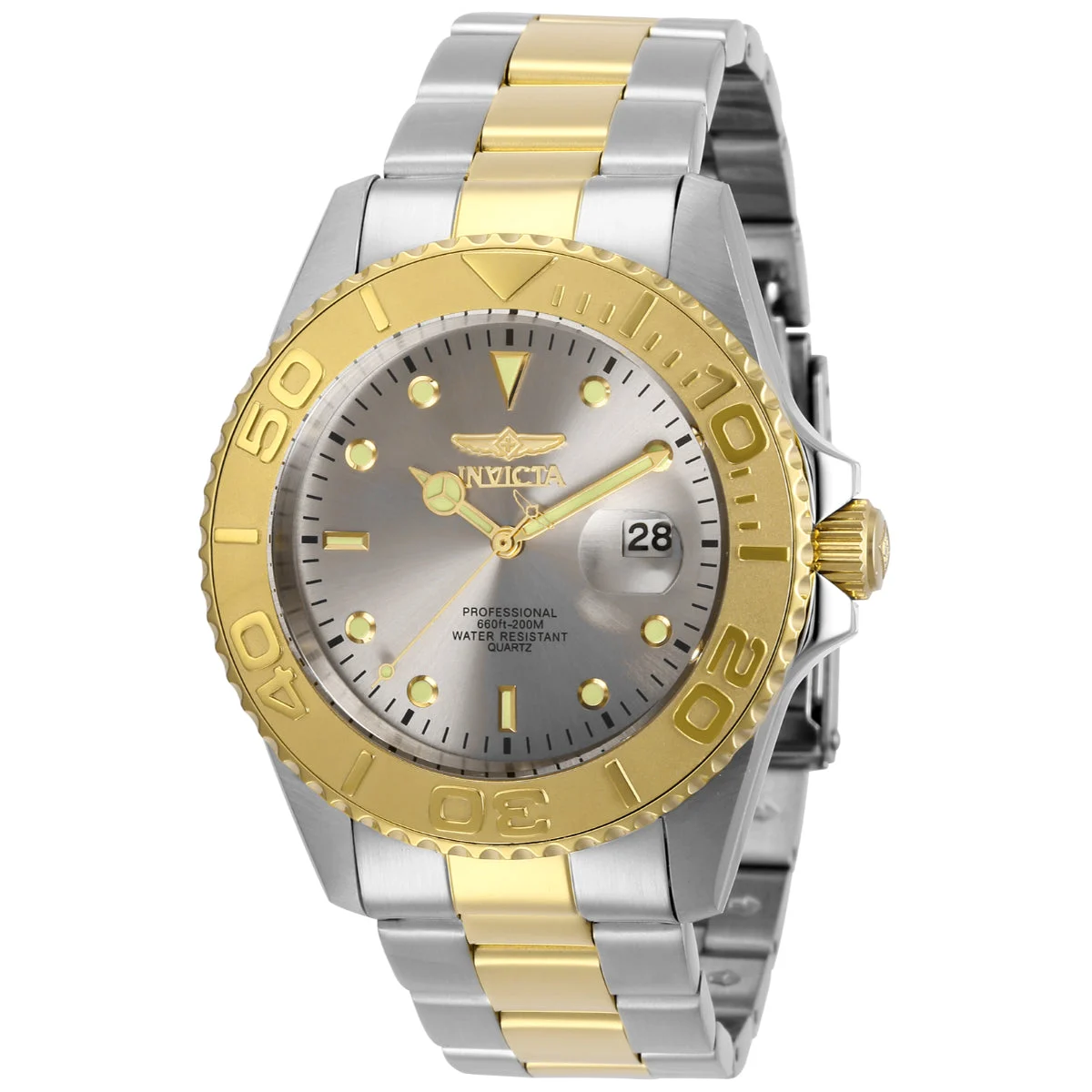 Invicta Pro Diver Abbysor Watch - 43mm, Steel, Gold (29950) 43 mm kol saati