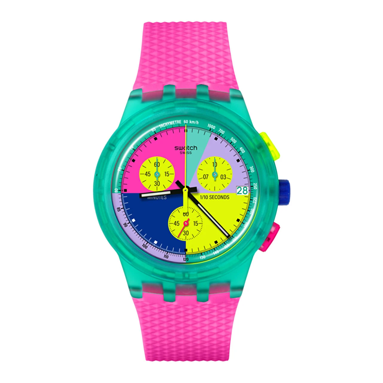 Swatch Neon Flash Arrow SUSG408 42 mm kol saati