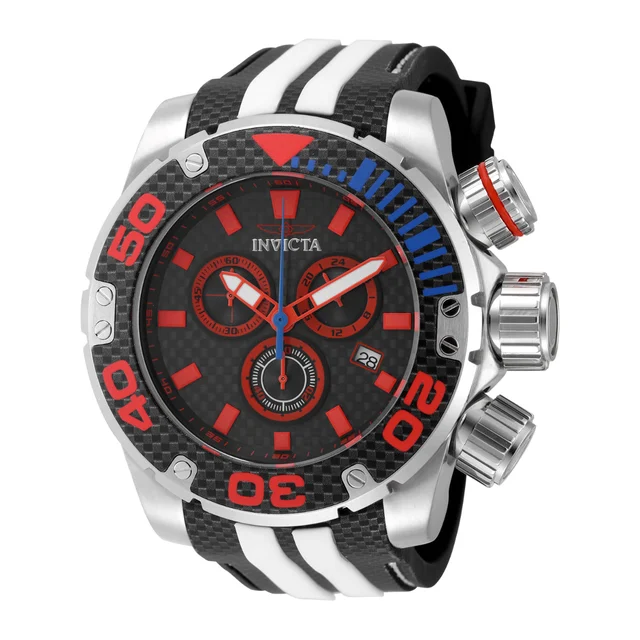 Invicta Sea Hunter Harpoon Strike Watch - 52mm, White, Black (48992) kol saati