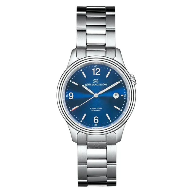 Sjöö Sandström Royal Steel Classic SS-1841-1-Blue kol saati