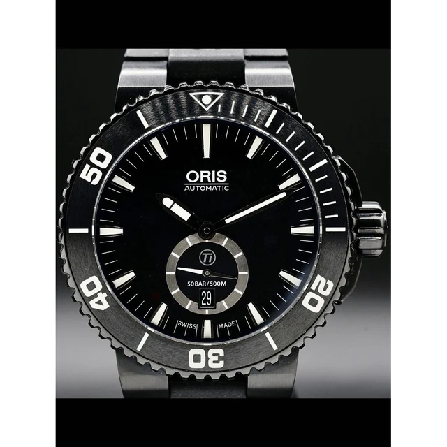 Oris Aquis Titan Small Second Date 01 739 7674 7754-07 4 26 34BTE 210000028412 kol saati