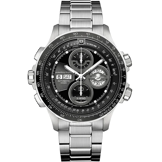 Hamilton Khaki Aviation Khaki X Wind Auto Chrono H77766131 kol saati