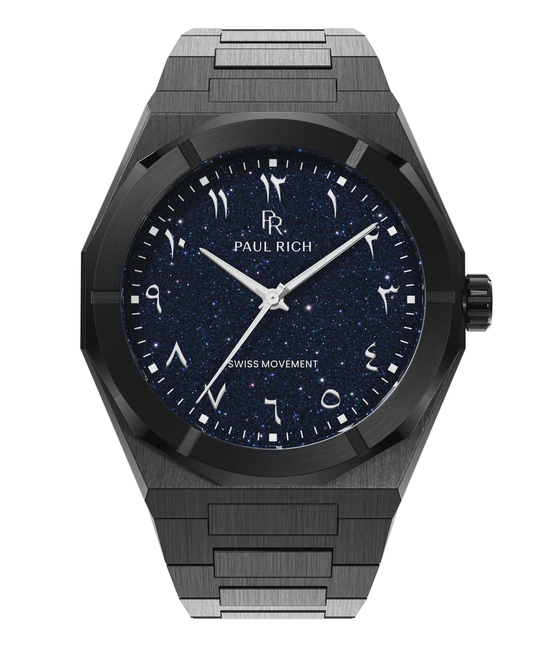 Paul Rich Star Dust II PR88IIArabic - Black 43 mm kol saati