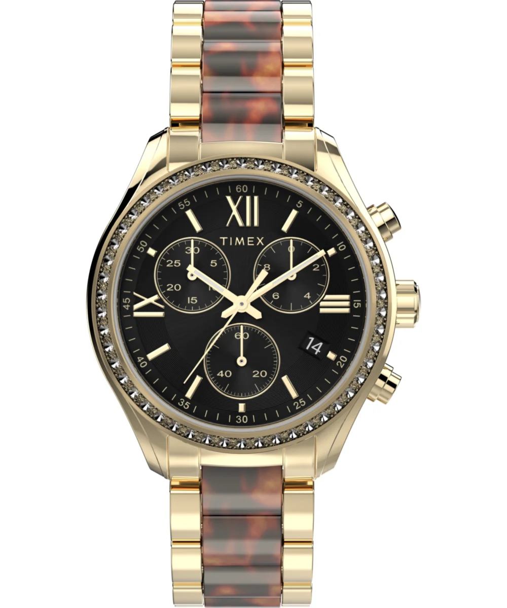 Timex Chronograph 38mm Alloy Bracelet Watch TW2Y28300 38 mm kol saati