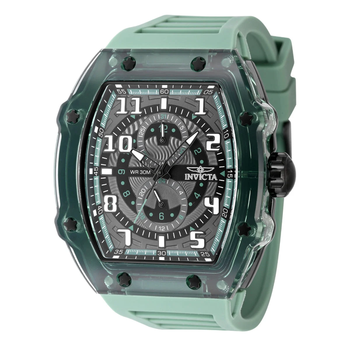 Invicta Racing Cyclone Watch - 48.5mm, Green (48717) 48.5 mm kol saati