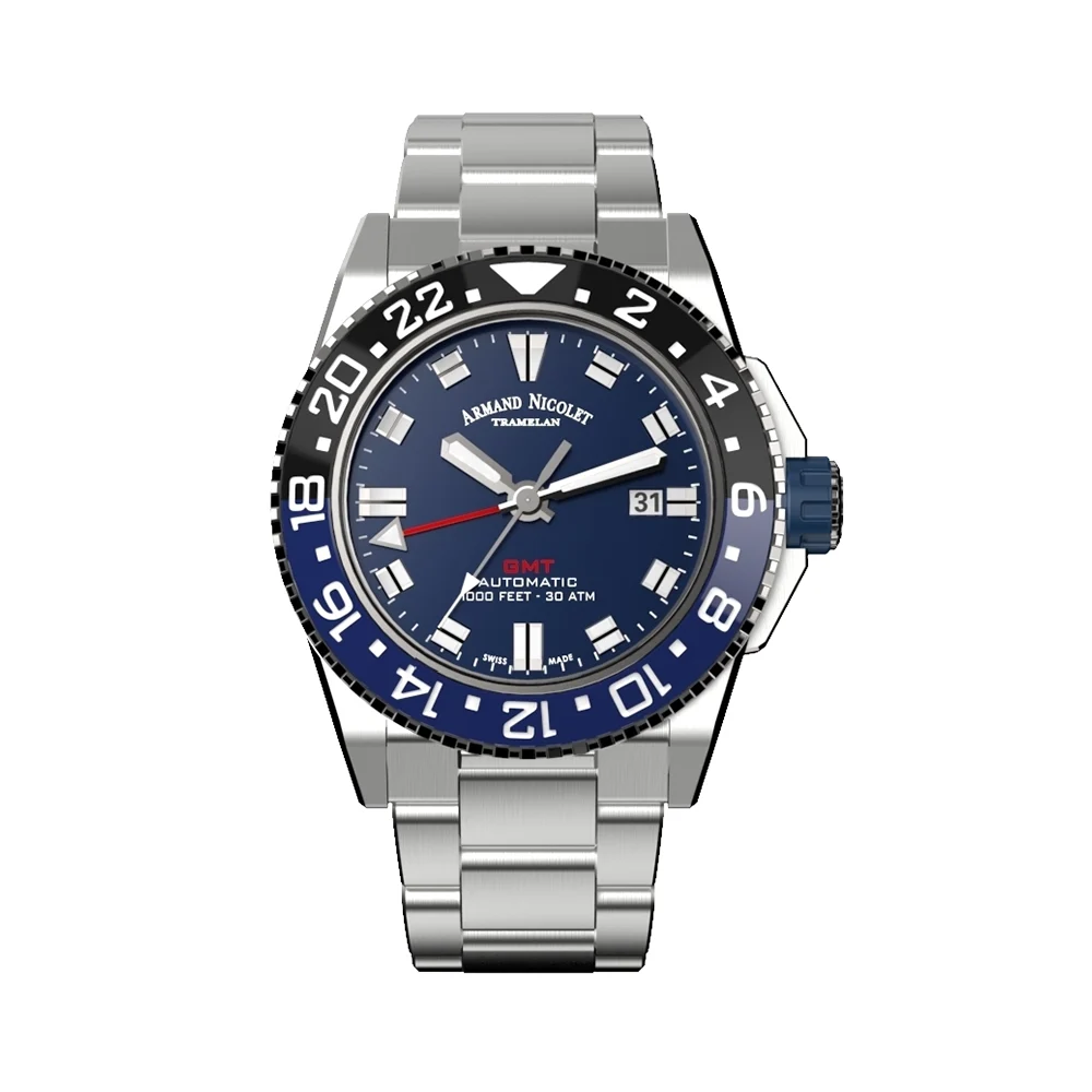 Armand Nicolet Armand Nicolet JS9 A486AGU-BU-MA4480AA 44 mm kol saati