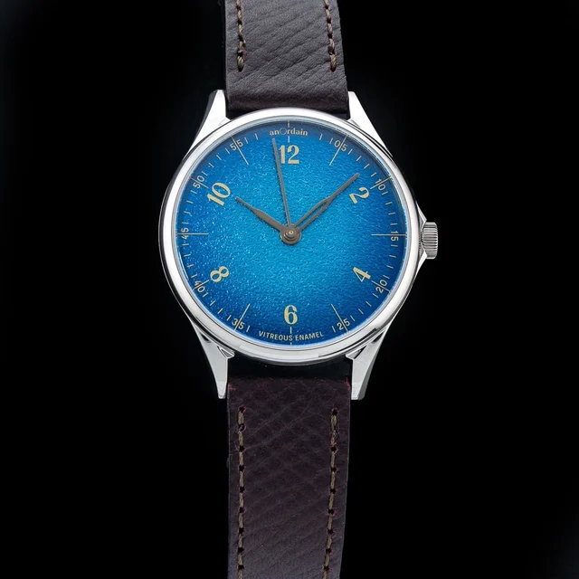 anOrdain Model 1 Blue Fume Dial 210009N34576 kol saati