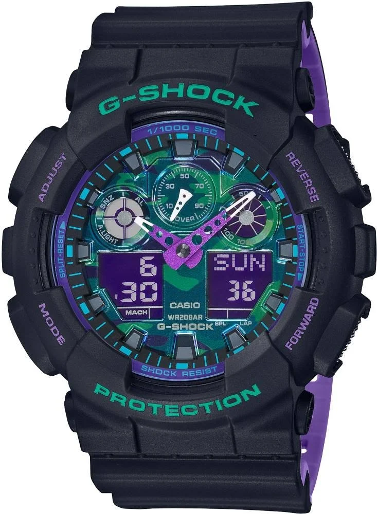 Casio G-shock Iconic GA-100BL-1ADR 51.2 mm kol saati