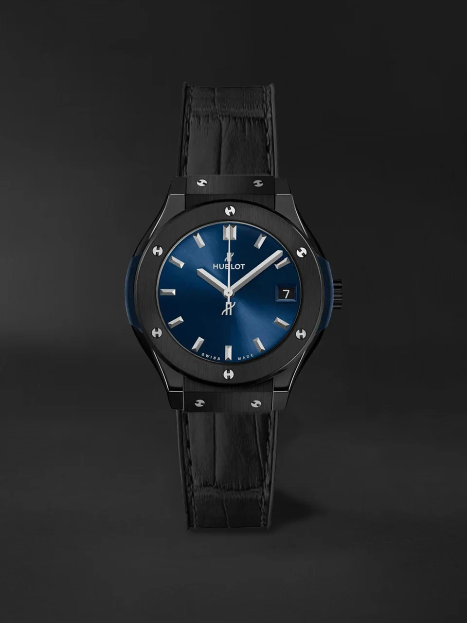 Hublot Classic Fusion Ceramic Blue 581.CM.7170.LR 33 mm kol saati