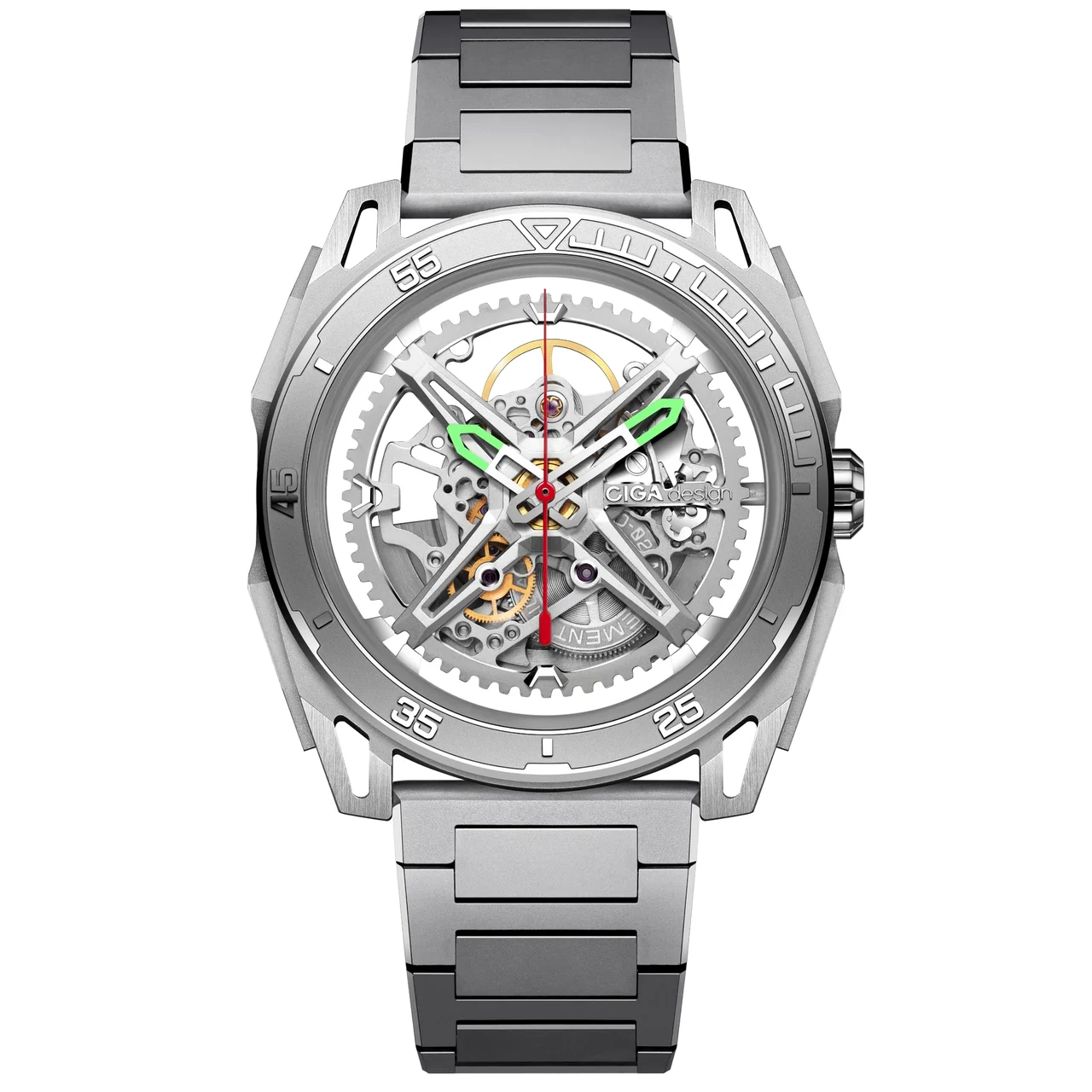 CIGA Design Falcon Z039-SS01-1S 44 mm kol saati