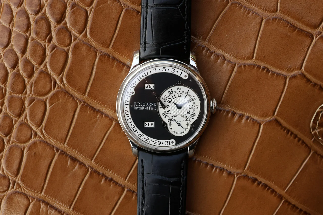 F.P. Journe Octa Calendrier ref. Q “38mm Black Label” 38 mm kol saati