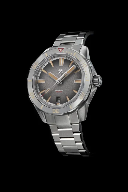 Zelos Swordfish 40mm SS Desert Grey kol saati