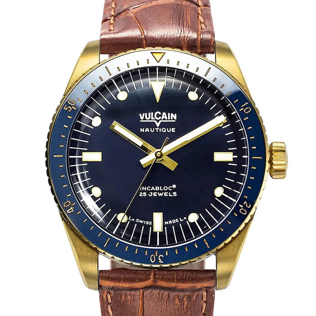 Vulcain Skindiver Nautique 42926 38 mm kol saati