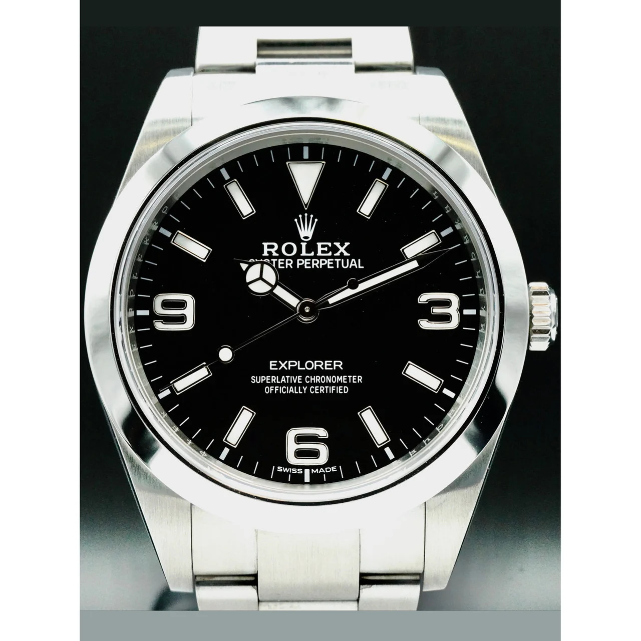 Rolex Explorer Black Arabic Dial 210000047895 39 mm kol saati