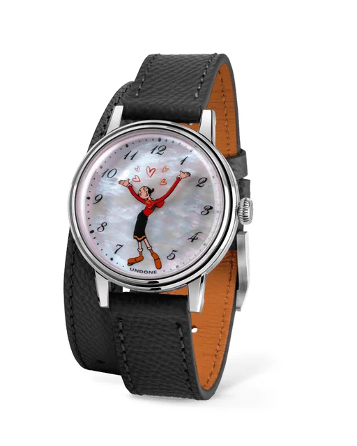 UNDONE Watches POPEYE & FRIENDS 34 Olive Limited Edition COL-POP-OLV kol saati