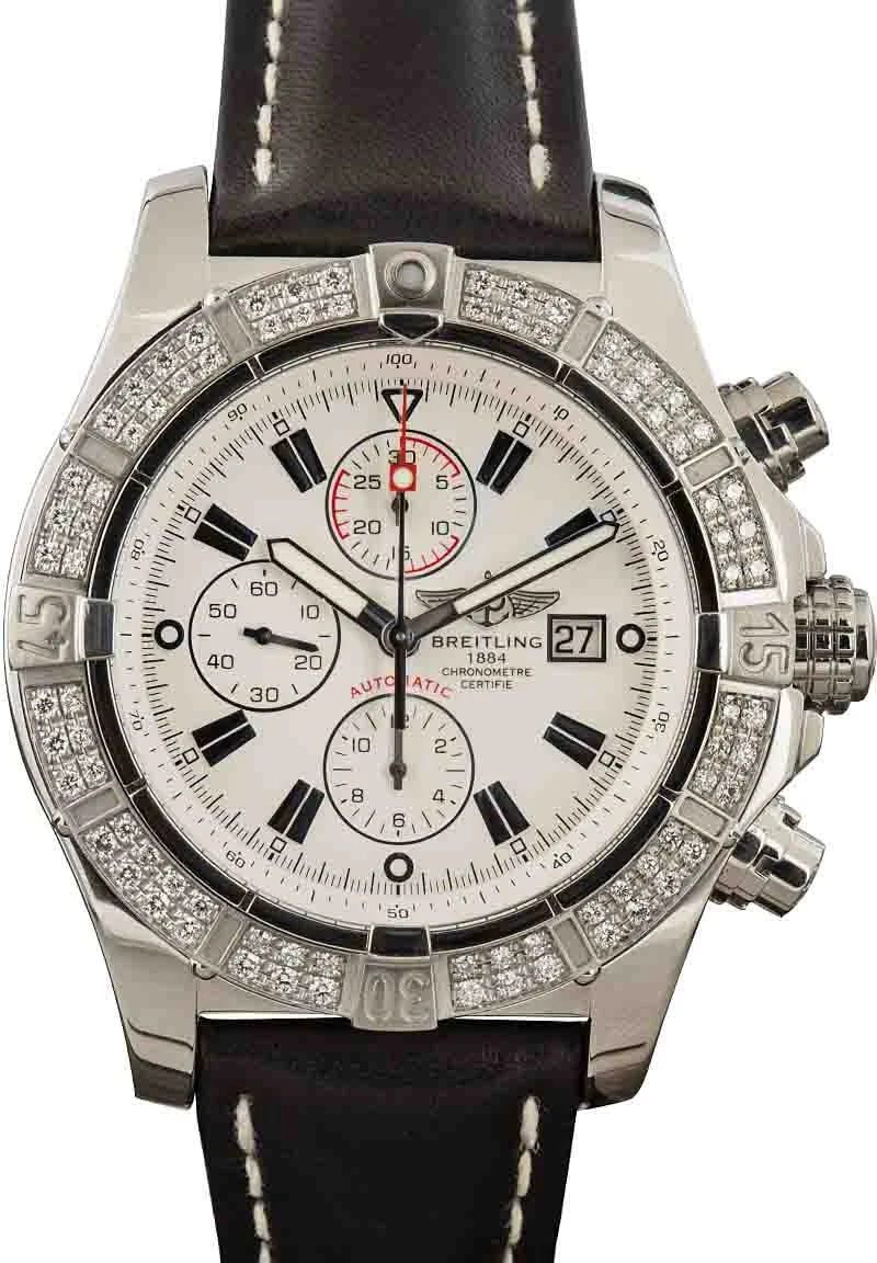 Breitling Super Avenger White Dial A1337053/A660 48 mm kol saati