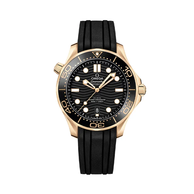 OMEGA Seamaster Diver 300M Moonshine™ Gold 42mm - Black on Rubber Strap O21062422001003 ko