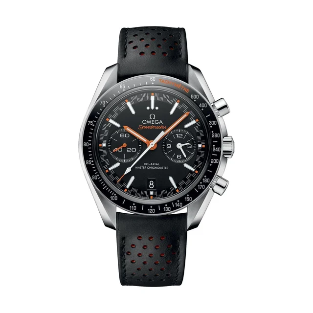 OMEGA Speedmaster Racing Chronograph 44.25mm - Black on Leather Strap O32932445101001 kol 