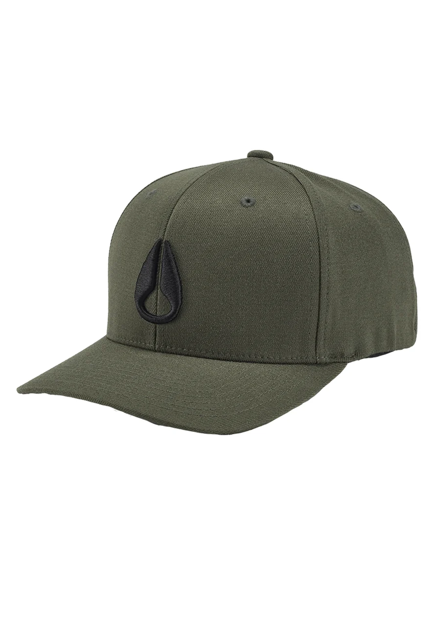 Nixon US Deep Down Flexfit Athletic Fit Hat - Dark Olive C1075-1960-22 kol saati