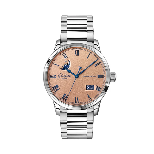 Glashutte Original Senator Excellence Panorama Date Moon Phase 40mm - Frosted Copper on Br