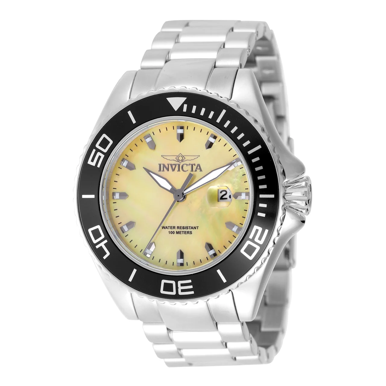Invicta Pro Diver Watch w/ Mother of Pearl Dial - 48mm. Steel (49640) 48 mm kol saati