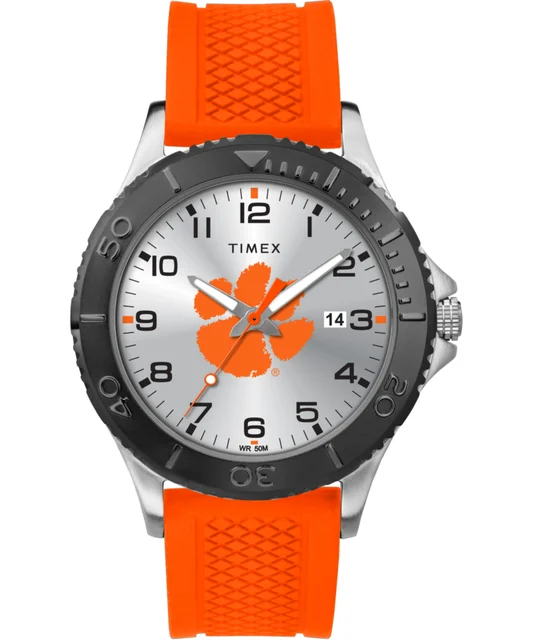 Timex Gamer Orange Clemson Tigers TWZUCLEMJ kol saati