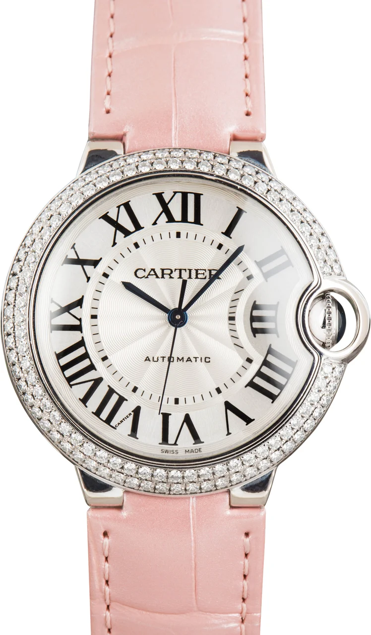 Cartier Ballon Bleu De 36 WE900651 White Gold kol saati