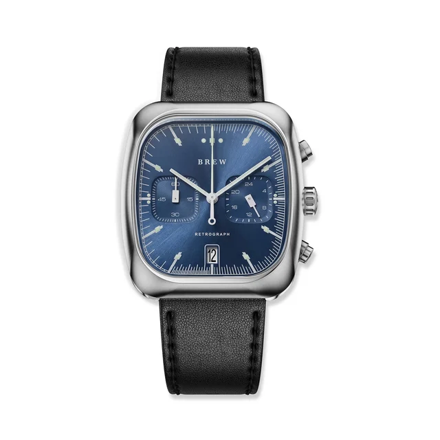 Brew Watches Retrograph - Cobalt Chronograph Watch RTRORCBLT kol saati