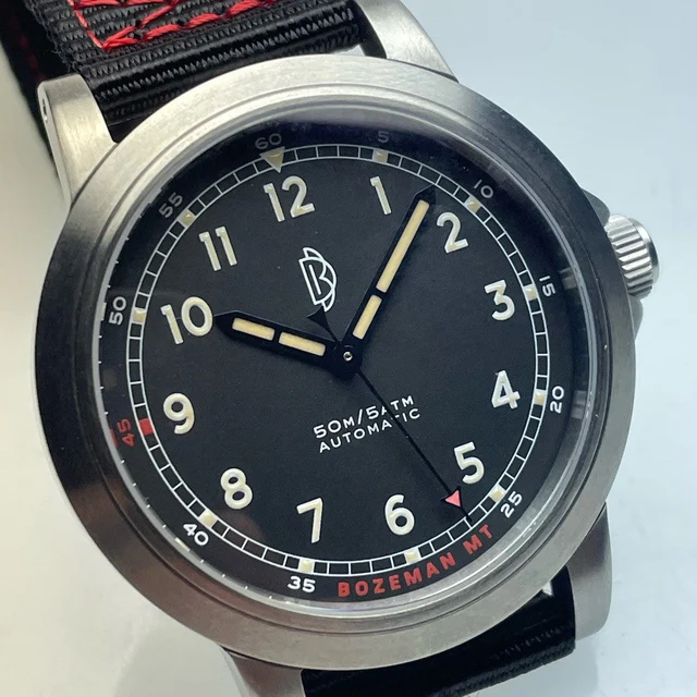 Dave Berghold Watches Dave Berghold DB Model 2 Field Watch with Black Dial #DB-Field-Black