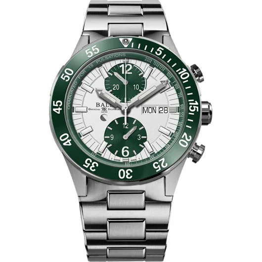 Ball Roadmaster Rescue Chronograph Green 41mm DC3030C-S2-WH 41 mm kol saati