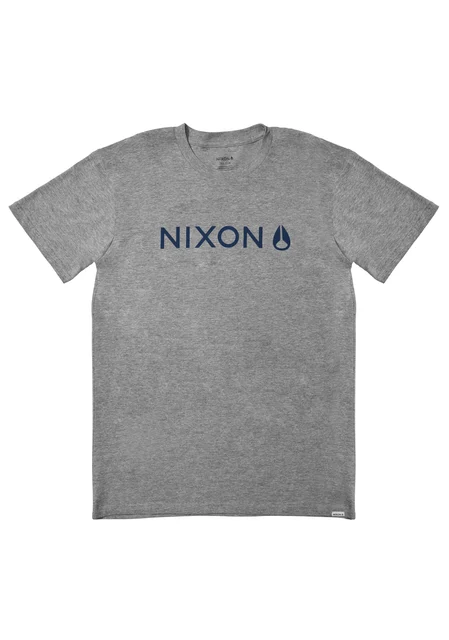 Nixon US Basis T-Shirt - Dark Heather Gray S2886-1447-02 kol saati