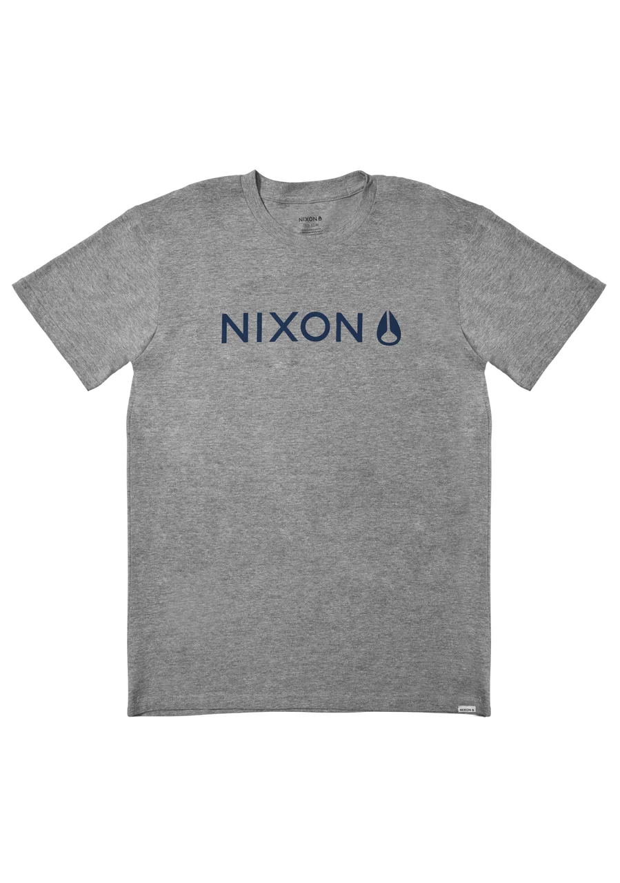 Nixon US Basis T-Shirt - Dark Heather Gray S2886-1447-02 kol saati