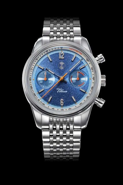 Zelos Vitesse 'Gulf' Automatic Chronograph kol saati