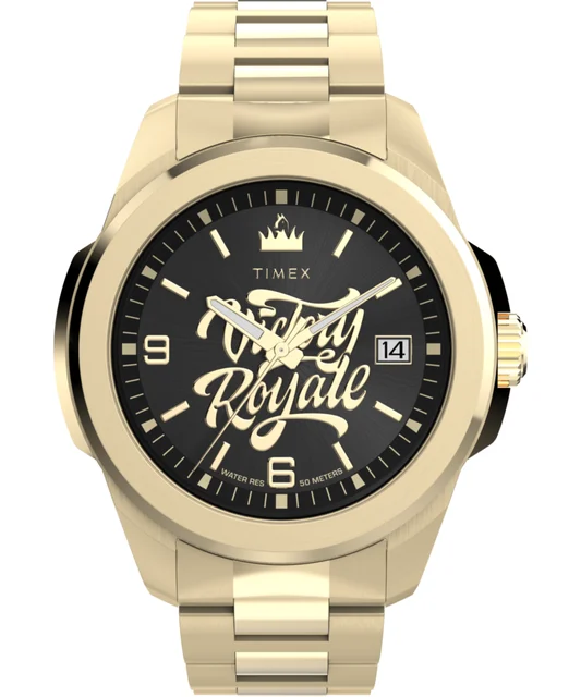 Timex Fortnite Essex 45mm Stainless Steel Bracelet Watch TW2Y47200 kol saati
