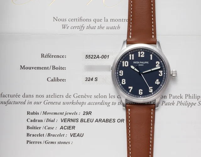 Patek Philippe PATEK PHILIPPE REF. 5522G, PILOT WATCH; LIMITED EDITION OF 600 PIECES, STAI