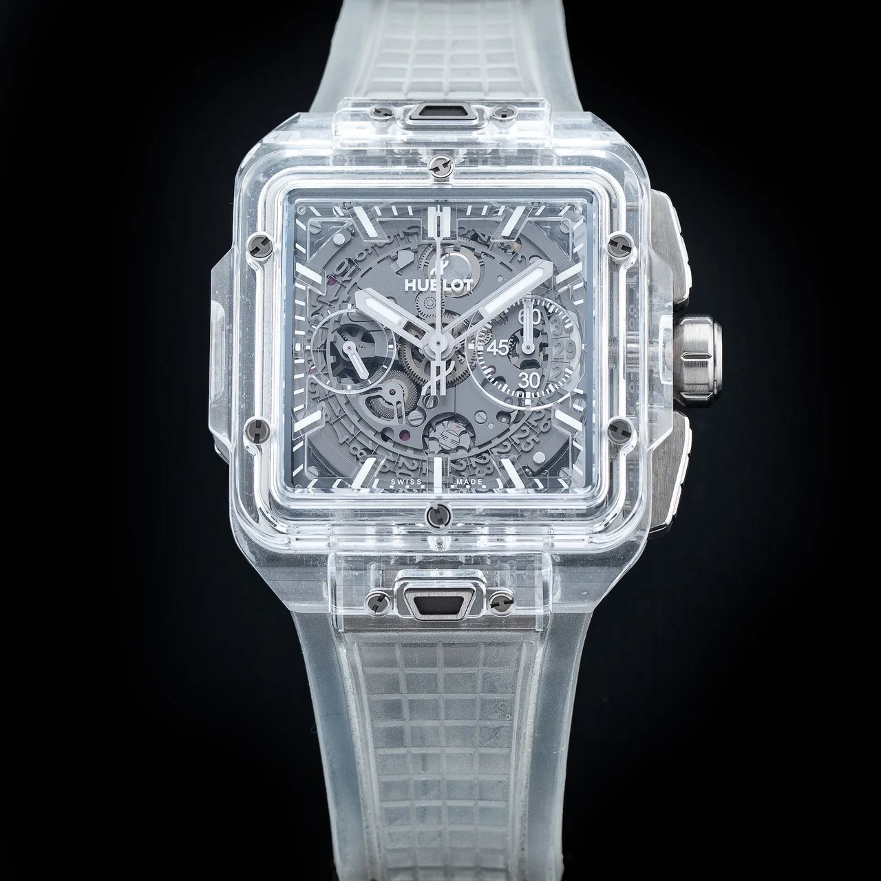 Hublot Square Bang Unico Sapphire 210000047236 42 mm kol saati