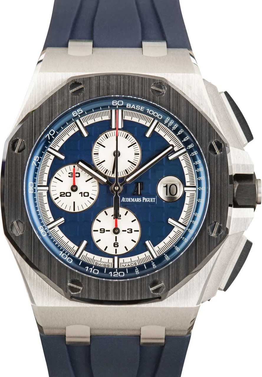 Audemars Piguet Royal Oak Offshore Blue Mega Tapisserie Dial 26401PO.OO.A018CR.01 44 mm kol saati