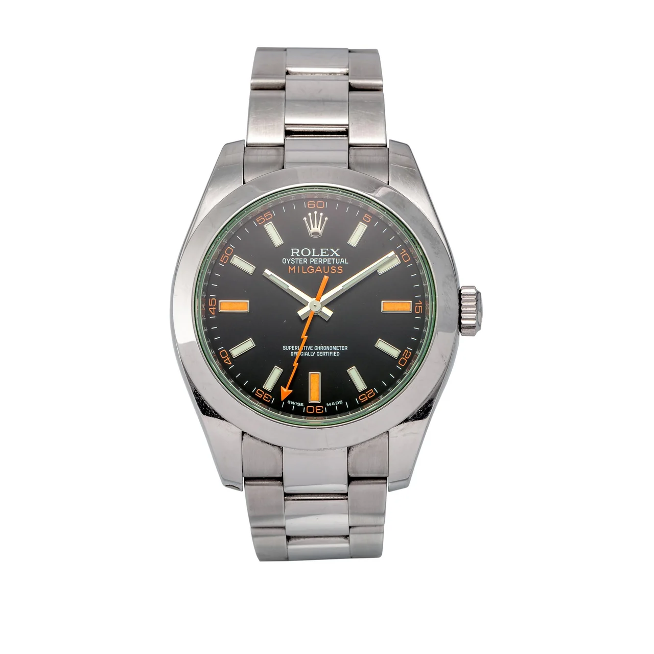 Rolex ROLEX REF. 116400 MILGAUSS STEEL 40 mm kol saati