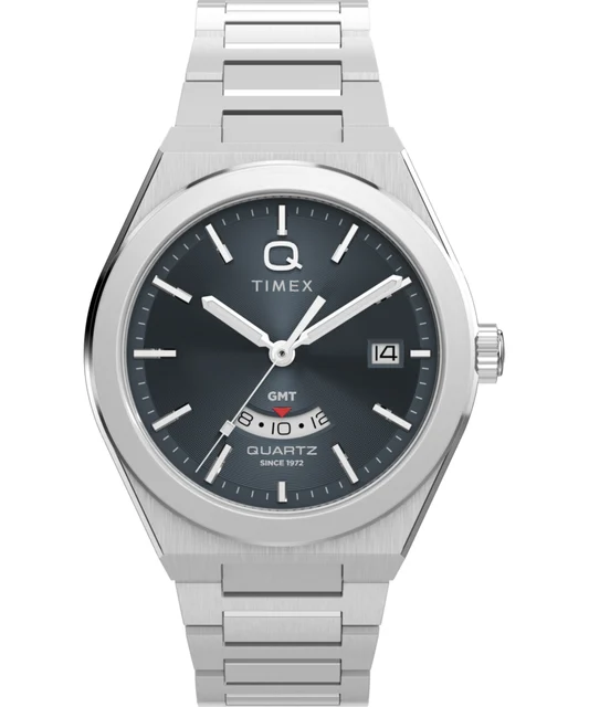 Timex Continental GMT 39mm Stainless Steel Bracelet Watch TW2Y12100 kol saati