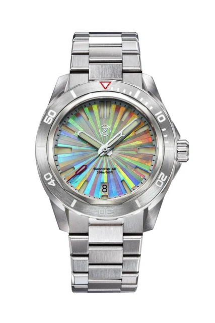 Zelos Swordfish 40mm SS 'Holo' kol saati