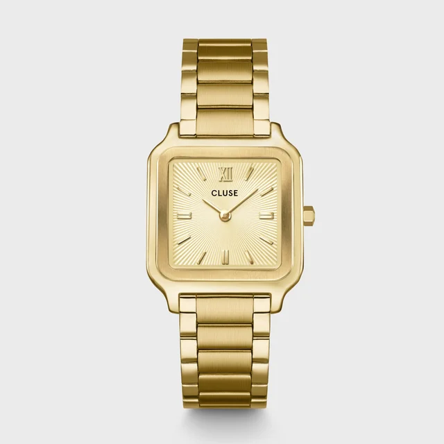 CLUSE Gracieuse Watch Steel, Sunray Textured Full Gold Colour CW11911 kol saati