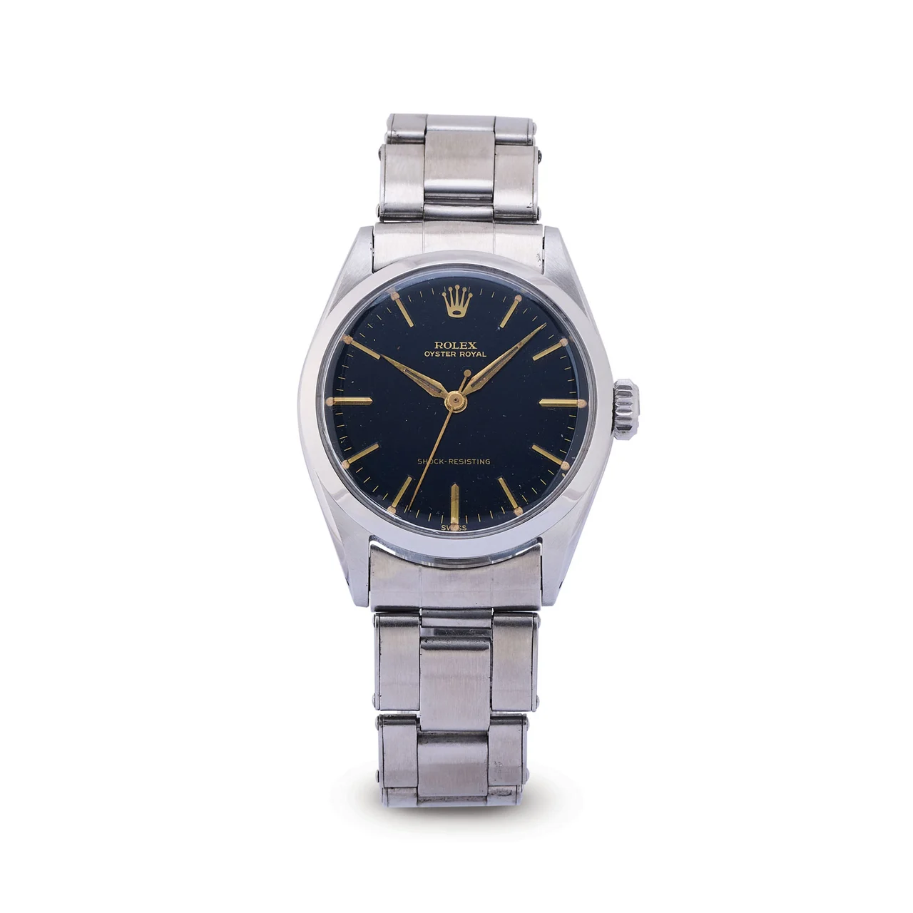 Rolex ROLEX, REF. 6444, OYSTER ROYAL, GILT DIAL, STEEL kol saati