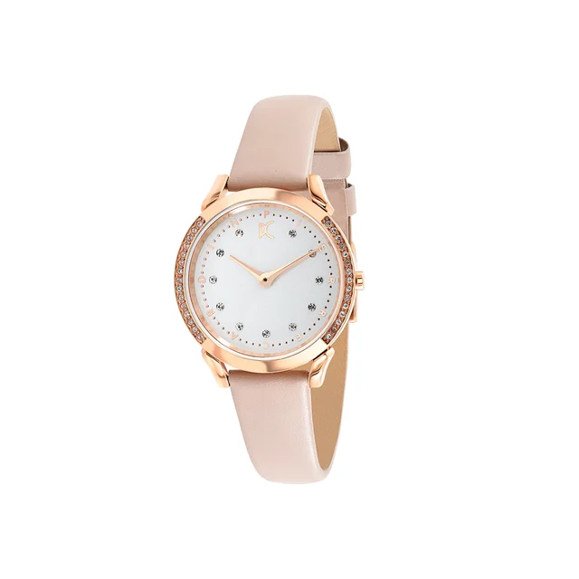 PIGALLE WOMENS Pigalle Rose Gold Watch with Crystals and Leather Strap CPI.2577 kol saati